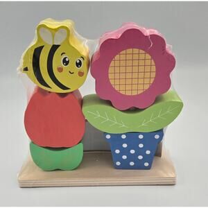 Spark Imagine Bee and Flower Stacking Puzzle